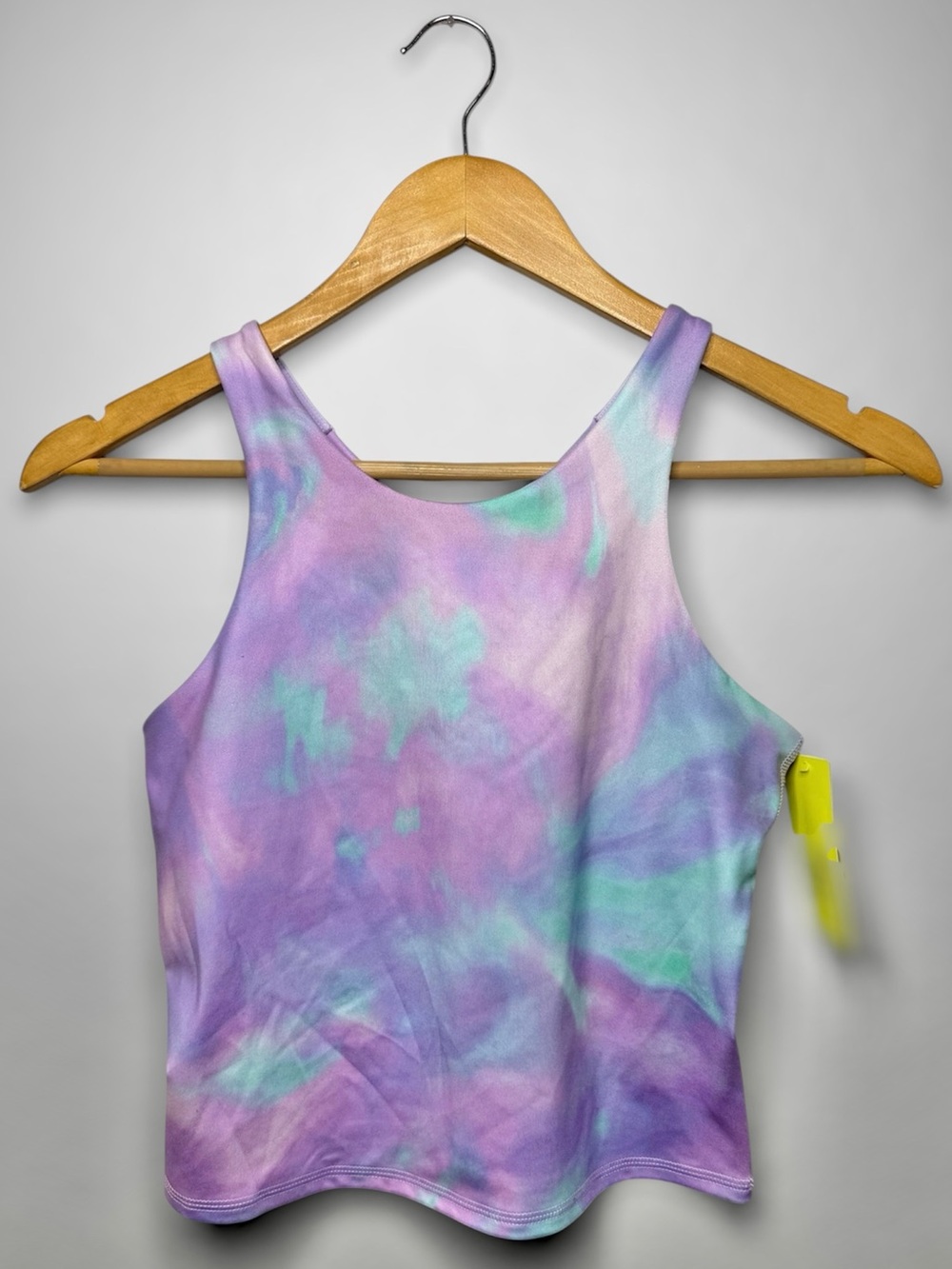 New all in motion  Tie-Dye Crop Tank Top in Purple, Aqua, Pink XL (14)